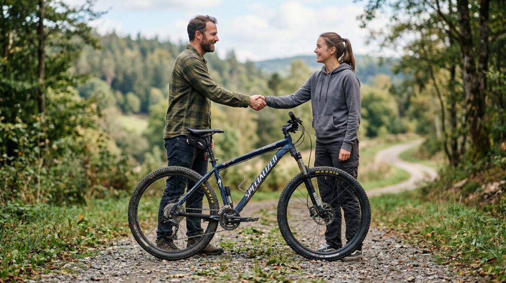 Fahrrad privat kaufen von Verkäufer in Österreich mit Handschlag